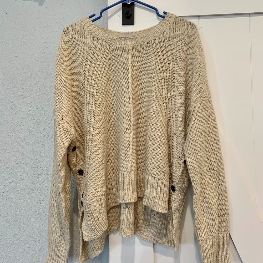 Lush Light Brown Knit Sweater